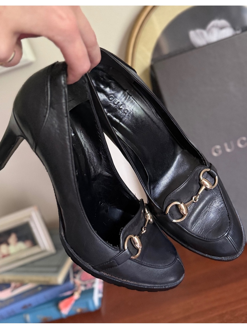 Gucci Horse-bit Loafer Heels | Size 7.5